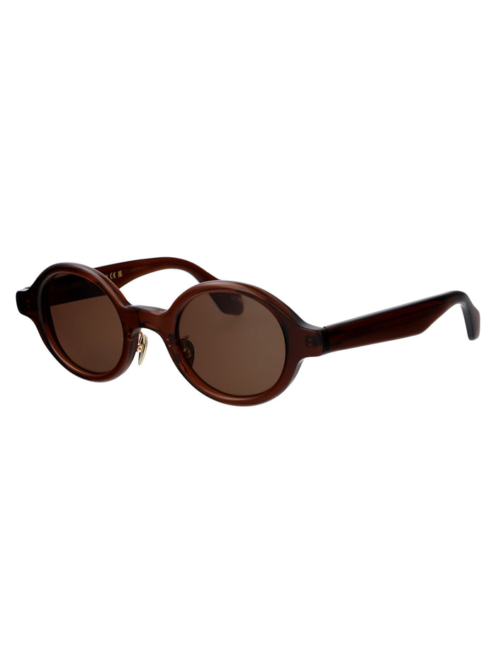 606273 Transparent Brown Acetate Sunglasses