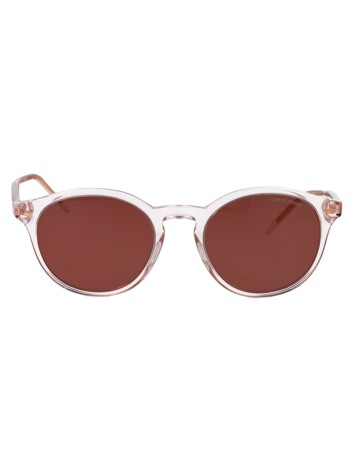 0ar8211 6073c5 Transparent Pink Acetate Sunglasses