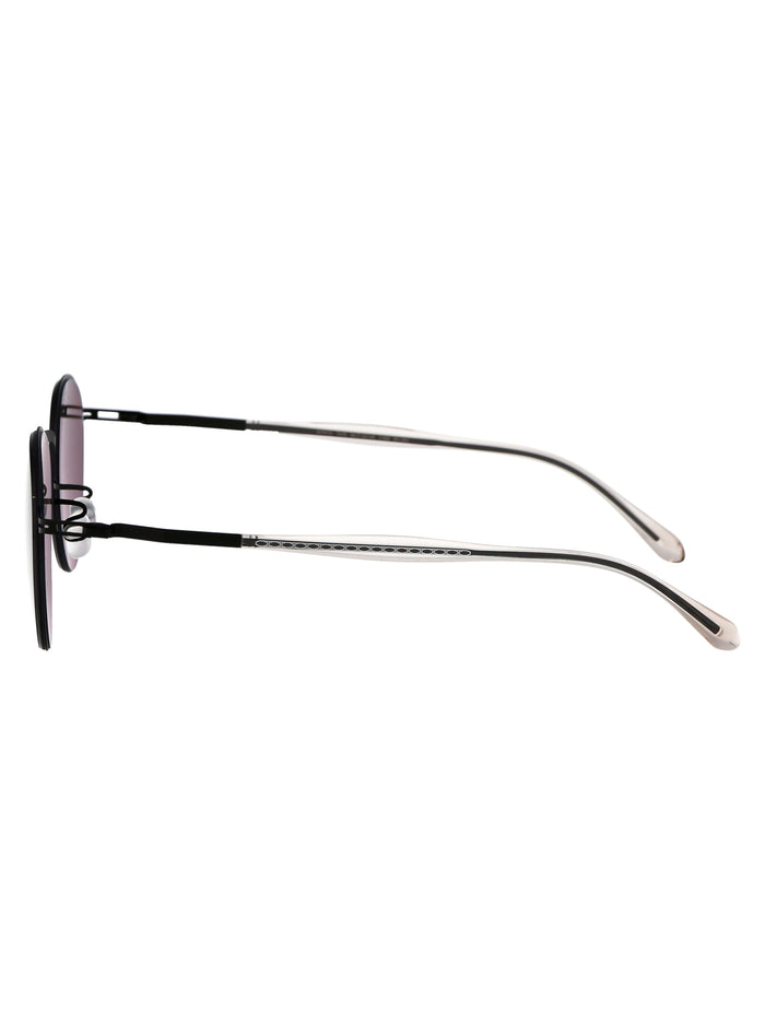 Tate Sun 002 Black Polarized Pro Hi-con Grey Steel Sunglasses
