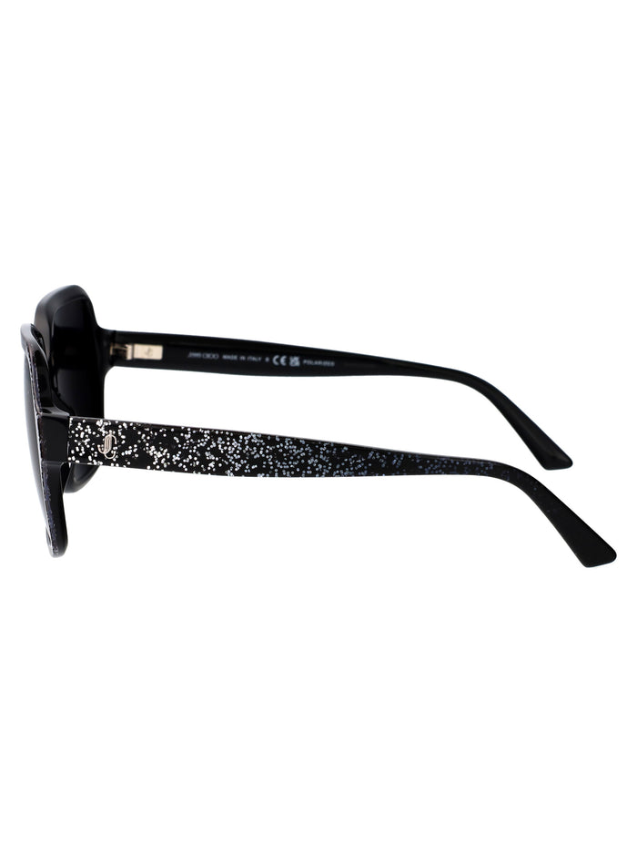 0jc5005 5041t3 Black Gradient Glitter Acetate Sunglasses