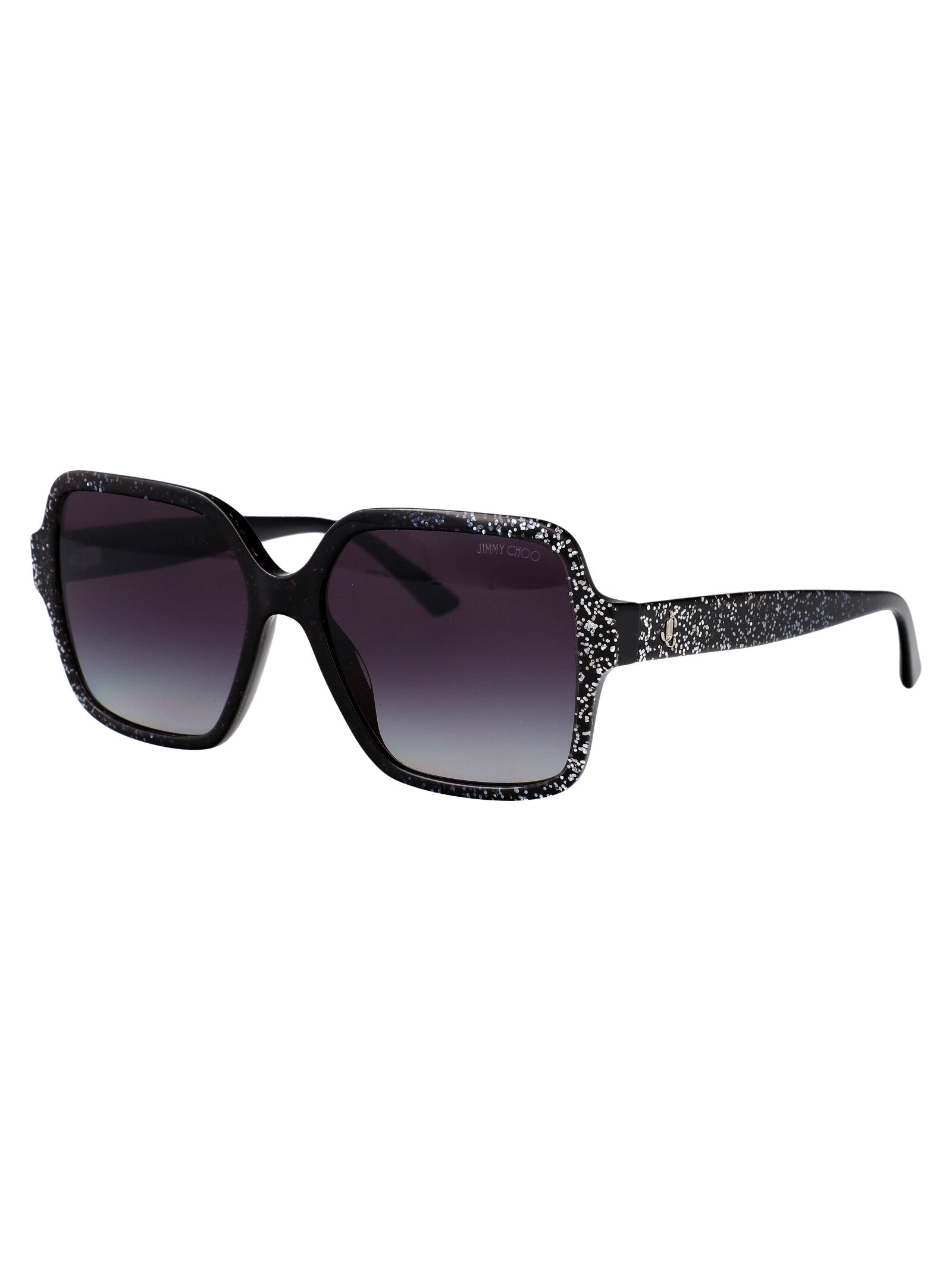 0jc5005 50418g Black Gradient Glitter Acetate Sunglasses