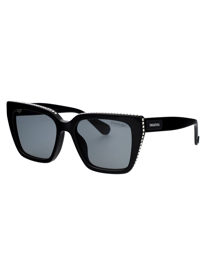 0sk6013 1010-1 1010/1 Black Acetate Sunglasses