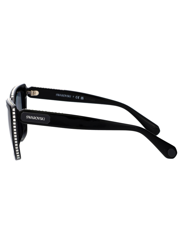 0sk6013 1010-1 1010/1 Black Acetate Sunglasses