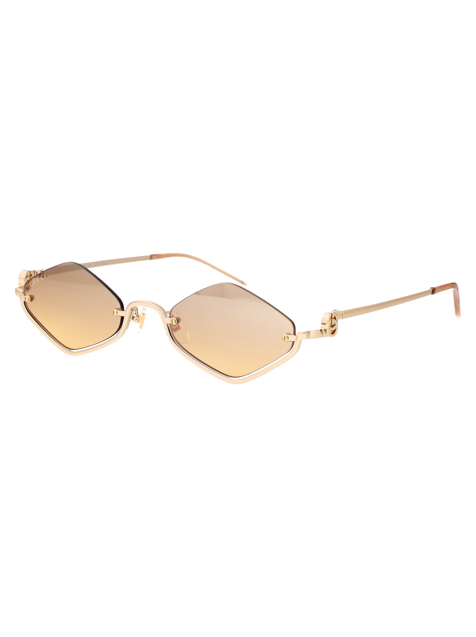 Gg1604s 003 Gold Orange Metal Sunglasses