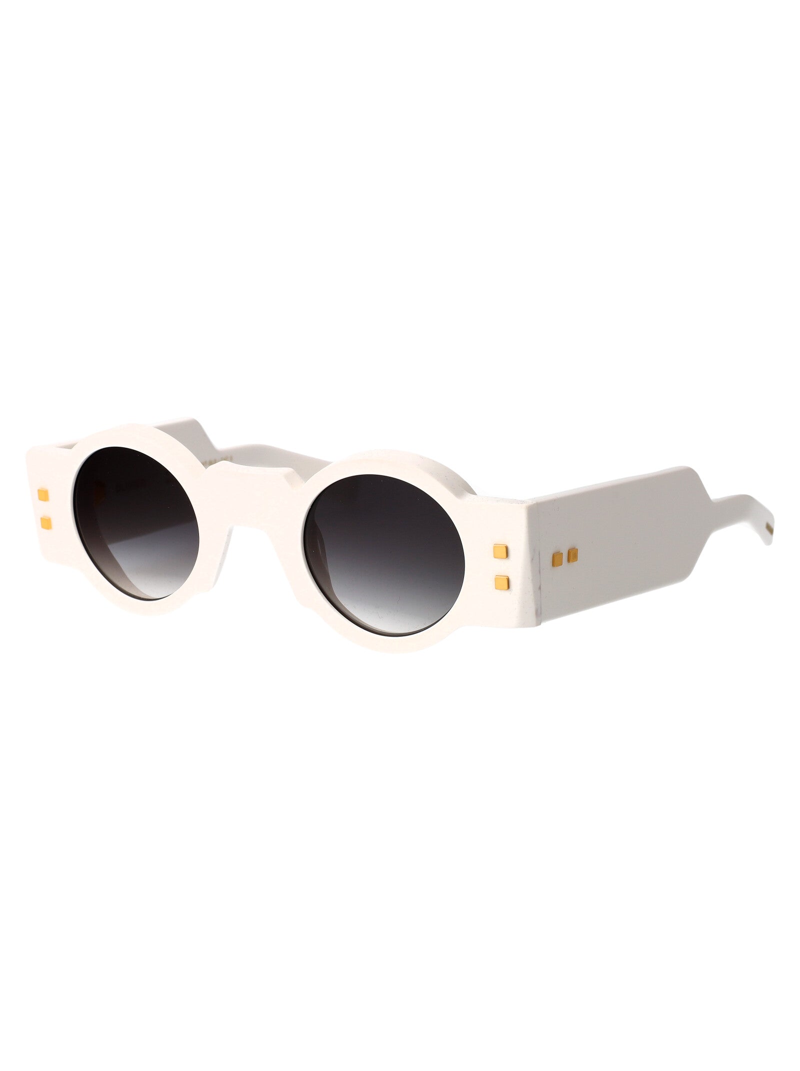 Bps-159c-42 159c Wht - Gld Acetate Sunglasses
