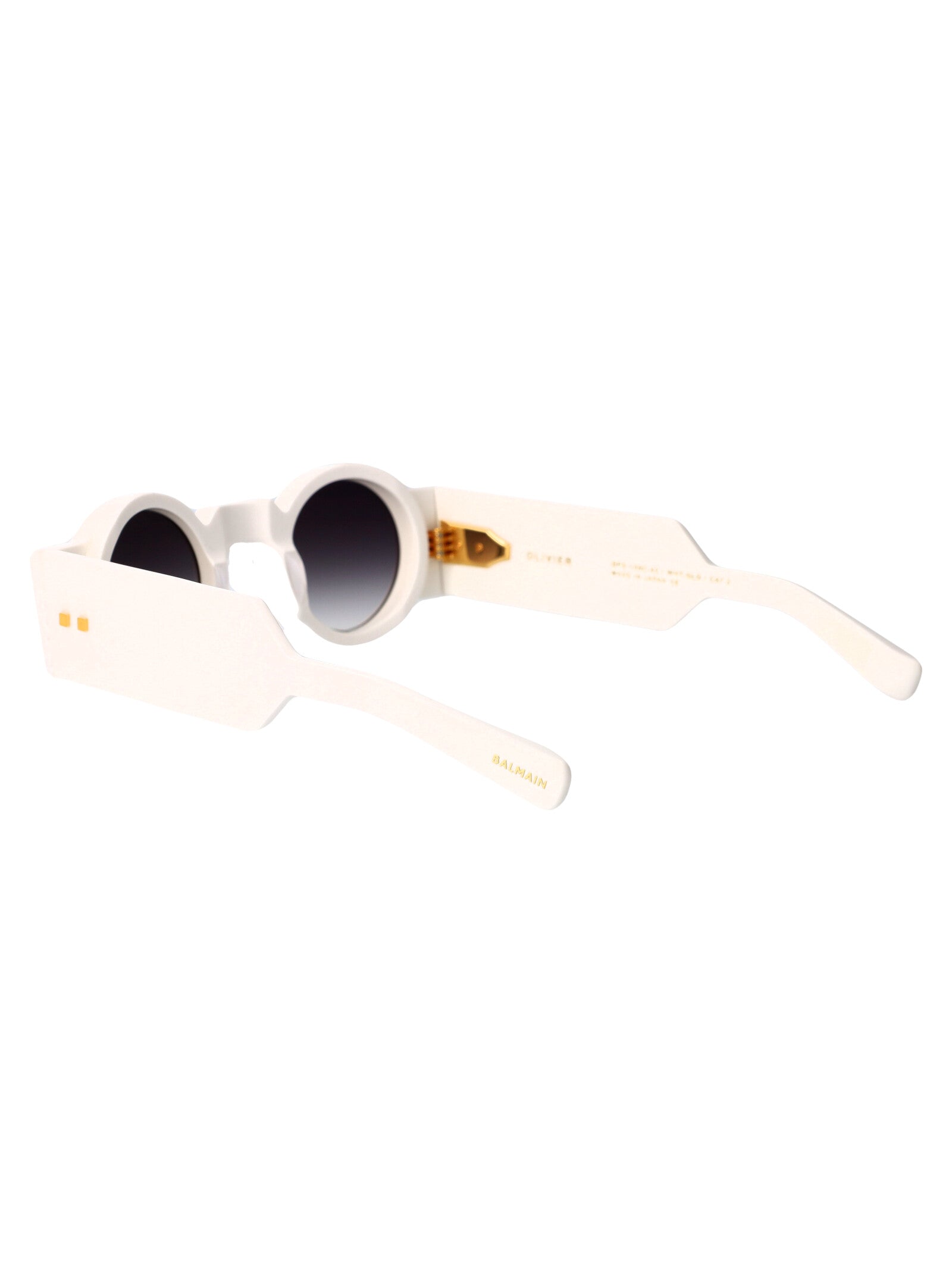 Bps-159c-42 159c Wht - Gld Acetate Sunglasses