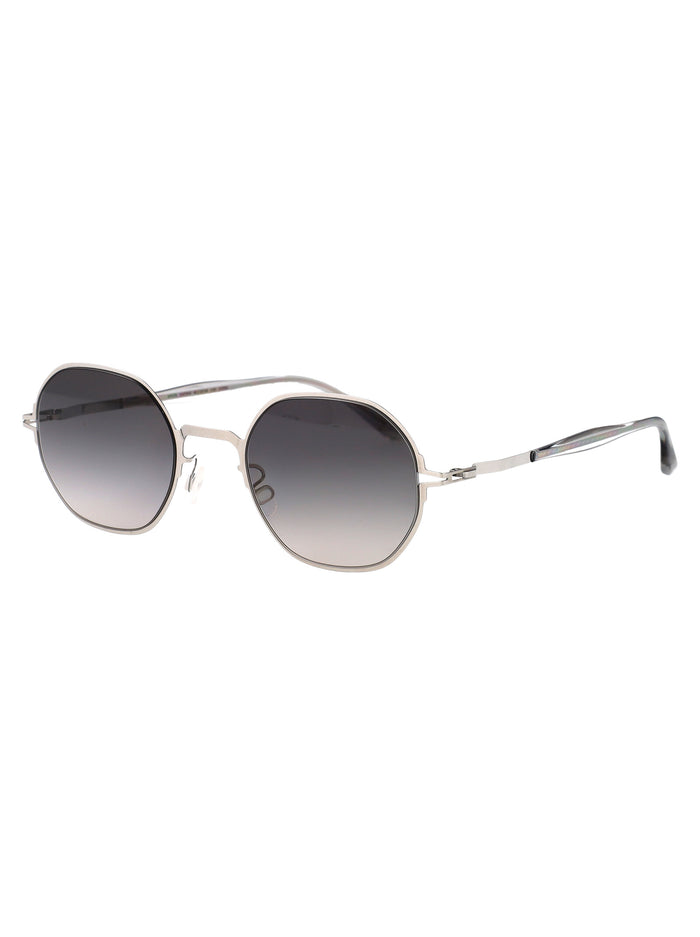 Santana Shiny Silver Metal Sunglasses