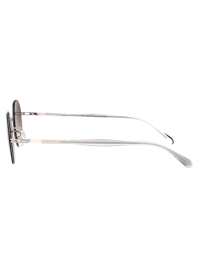 Santana Shiny Silver Metal Sunglasses