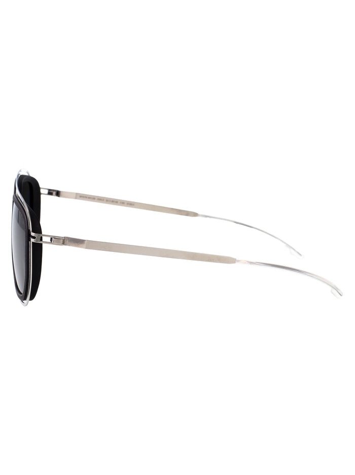 Ferlo Pitch Black/shiny Silver Mylon Sunglasses