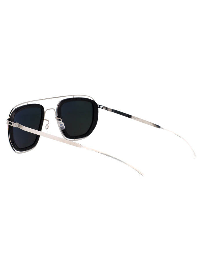 Ferlo Pitch Black/shiny Silver Mylon Sunglasses