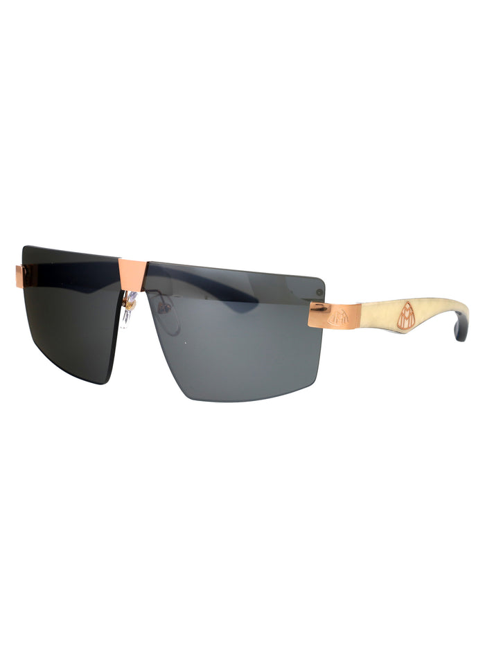 The Haute Voiture I Gold Black Titanium + Horn Sunglasses