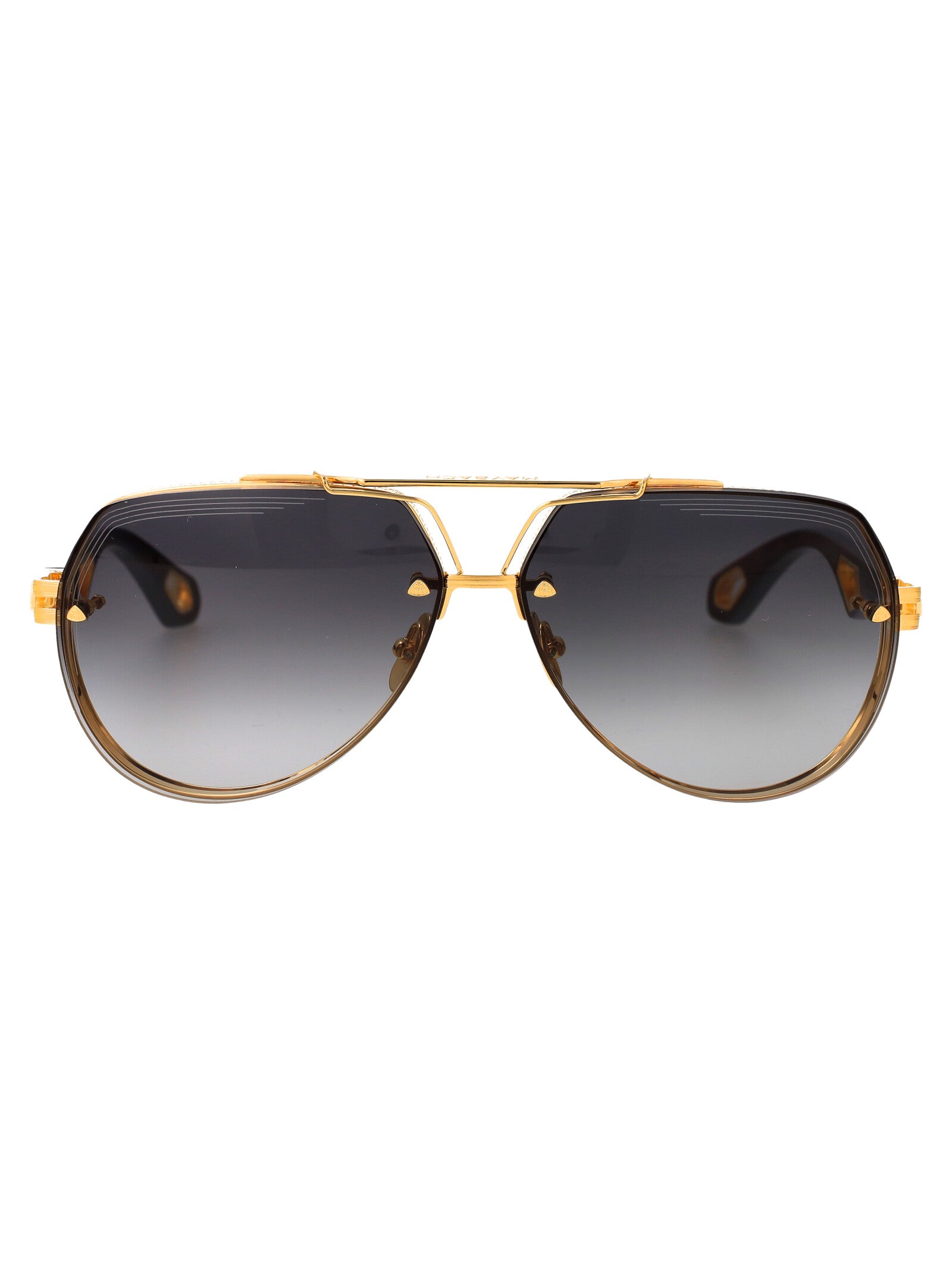The King I Gold Black Wood + Platinum Sunglasses