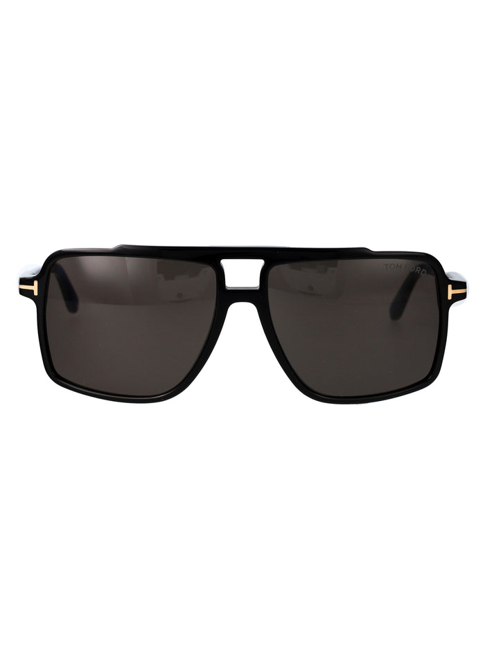 Ft1177 01a Nero Lucido / Fumo Acetate Sunglasses