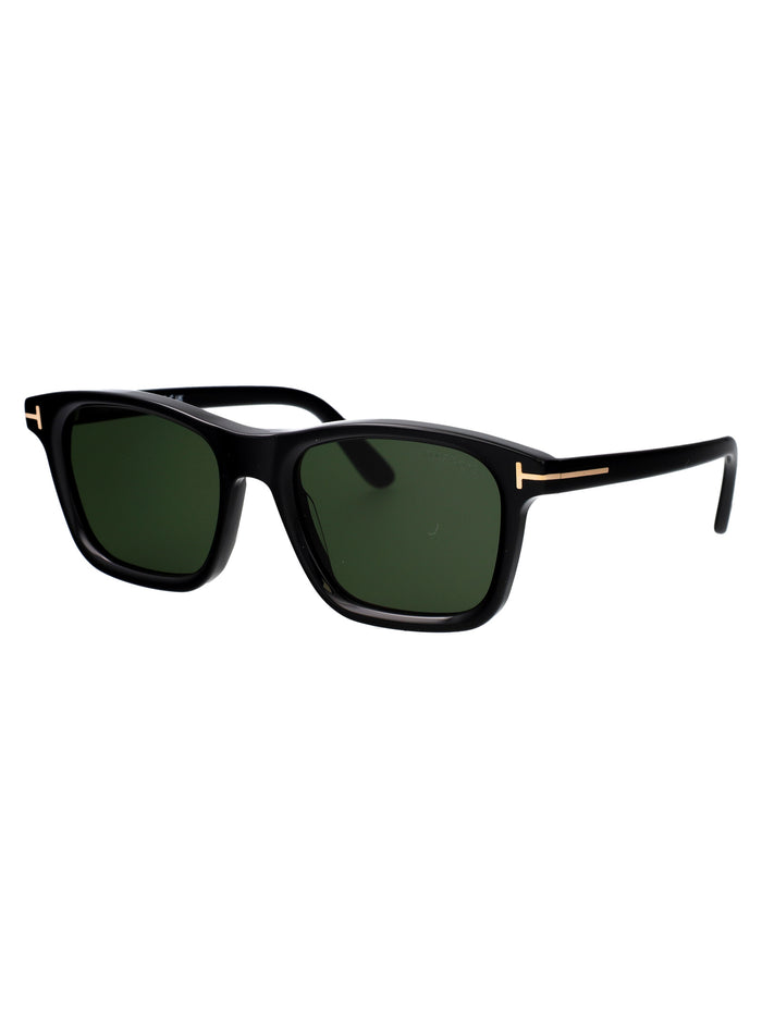 Ft1179 01n Nero Lucido / Verde Acetate Sunglasses