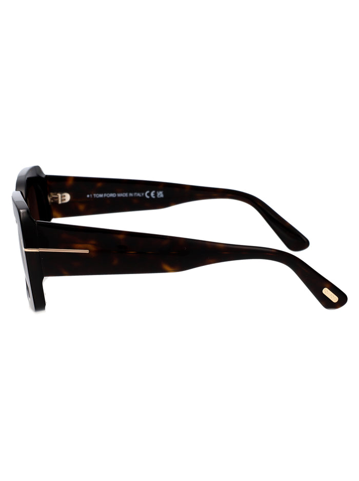 Ft1188 52e Avana Scura / Marrone Acetate Sunglasses