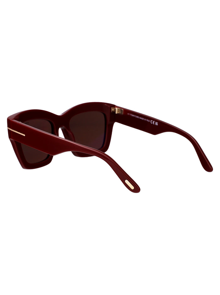 Ft1191 69e Bordeaux Luc / Marrone Acetate Sunglasses