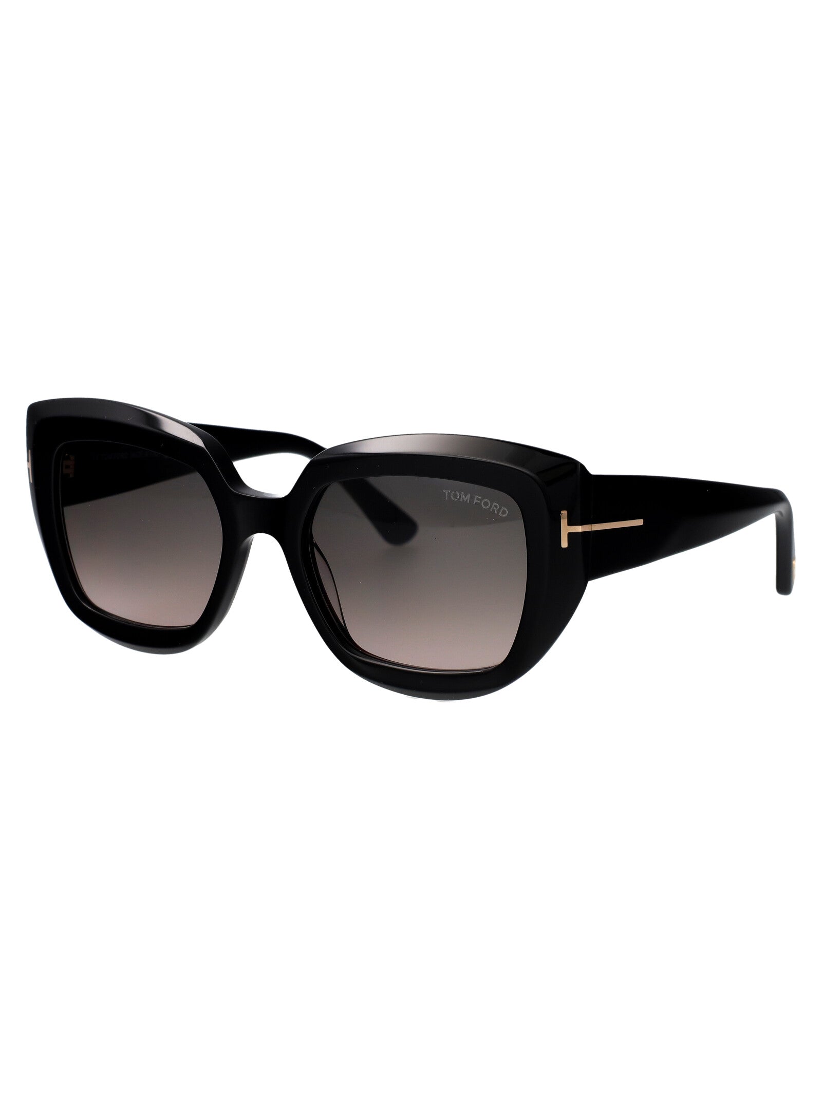 Ft1192 01b Nero Lucido / Fumo Grad Acetate Sunglasses