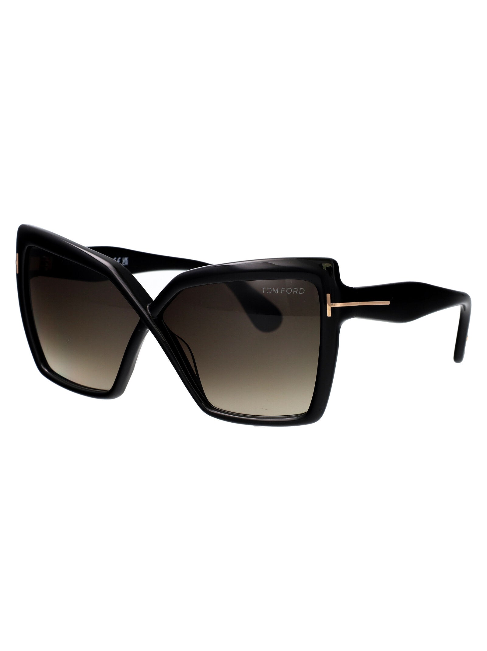 Ft1195 01b Nero Lucido / Fumo Grad Acetate Sunglasses