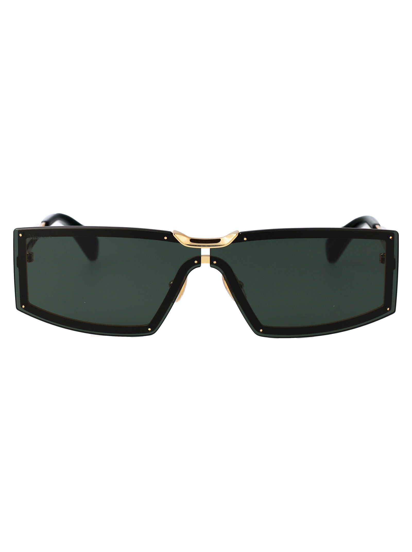 Mm0118 30n Oro Carico Lucido / Verde Metal Sunglasses