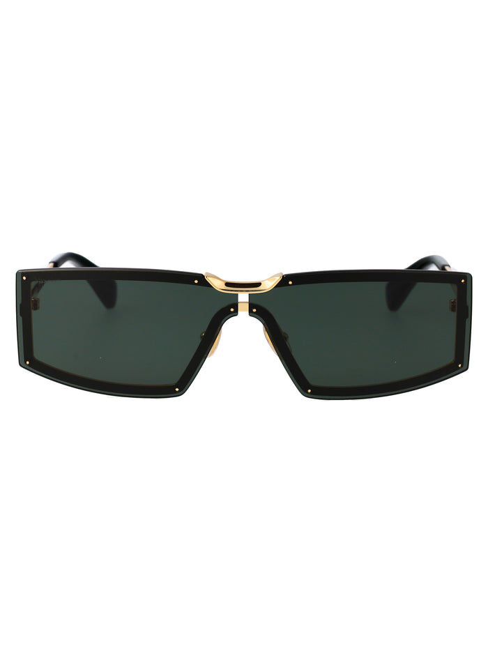 Mm0118 30n Oro Carico Lucido / Verde Metal Sunglasses