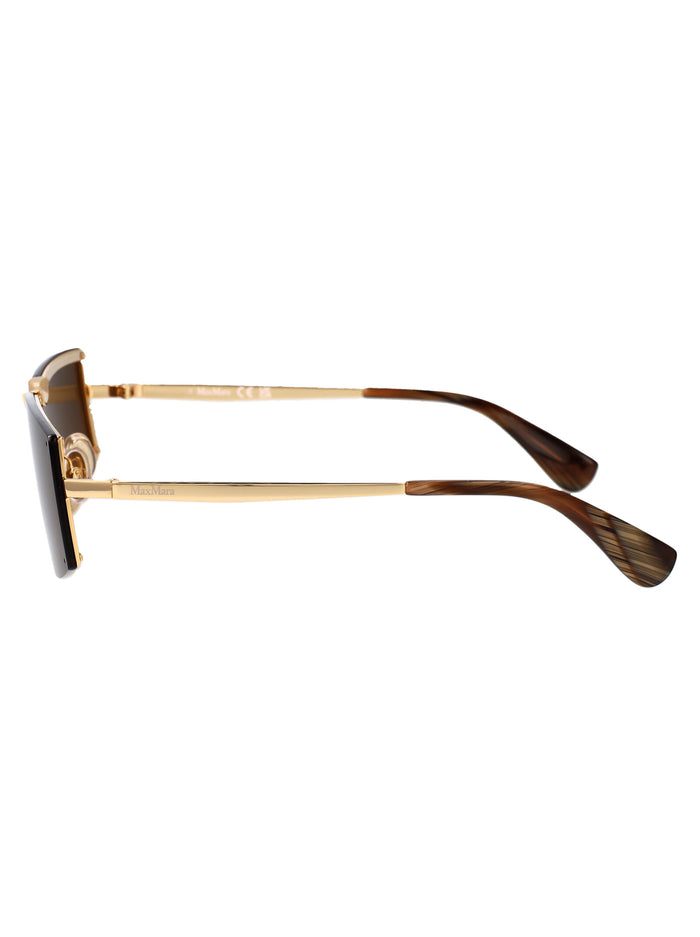 Mm0118 32e Oro / Marrone Metal Sunglasses