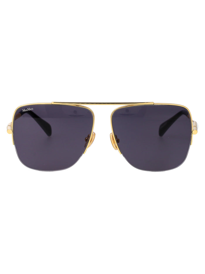 Mm0121-S 30a Gold Blue Metal Sunglasses