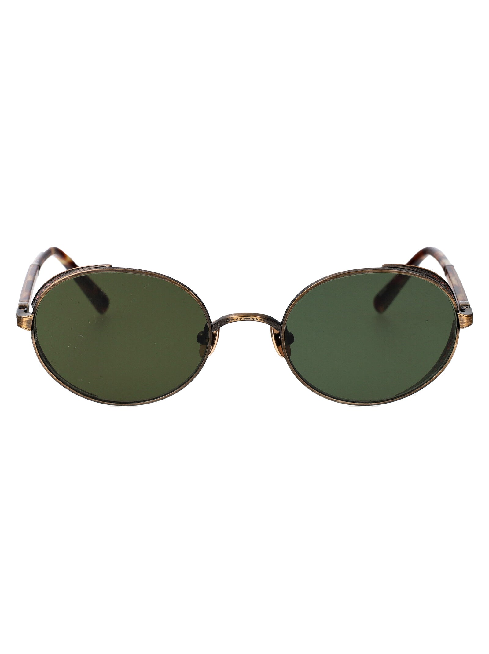M3137 Ag-Org Antique Gold - Orange Brown Gradient Metal Sunglasses