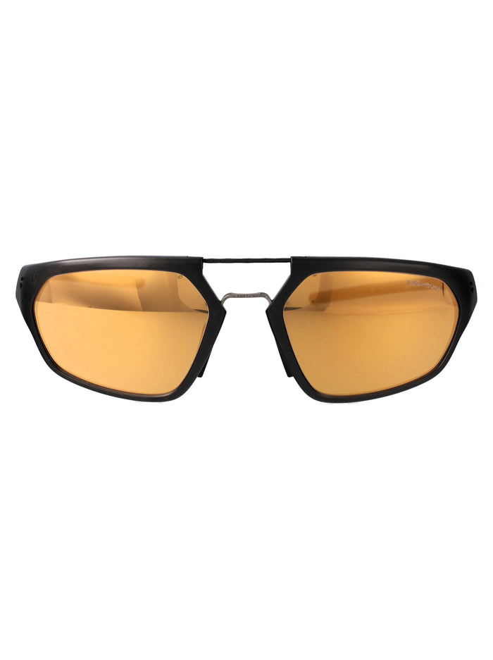 Th40003u 5g Black Gold Injected Sunglasses