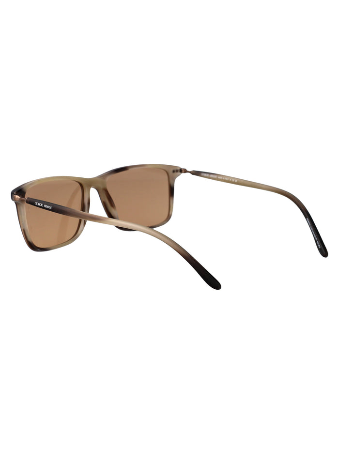 0ar8218 Matte Brown Acetate Sunglasses