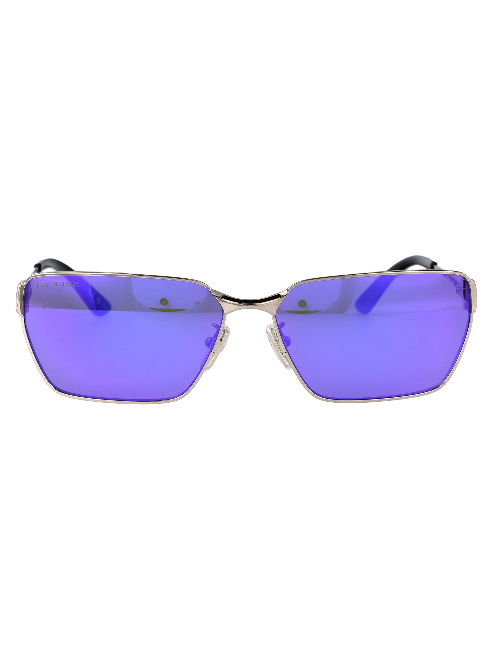 Bb0374sk 003 Silver-silver-violet Metal Sunglasses