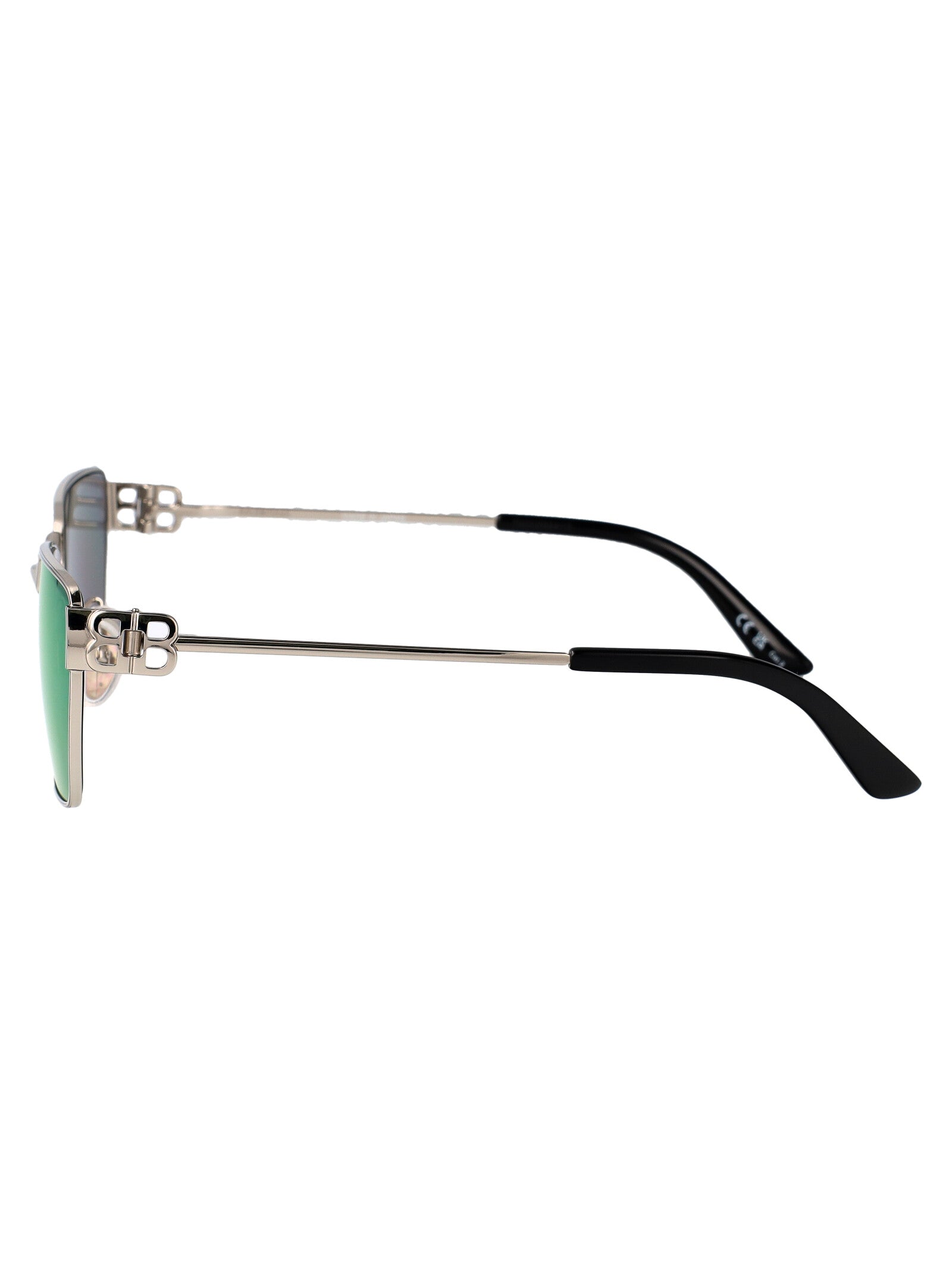 Bb0374sk Ruthenium-ruthenium-green Metal Sunglasses