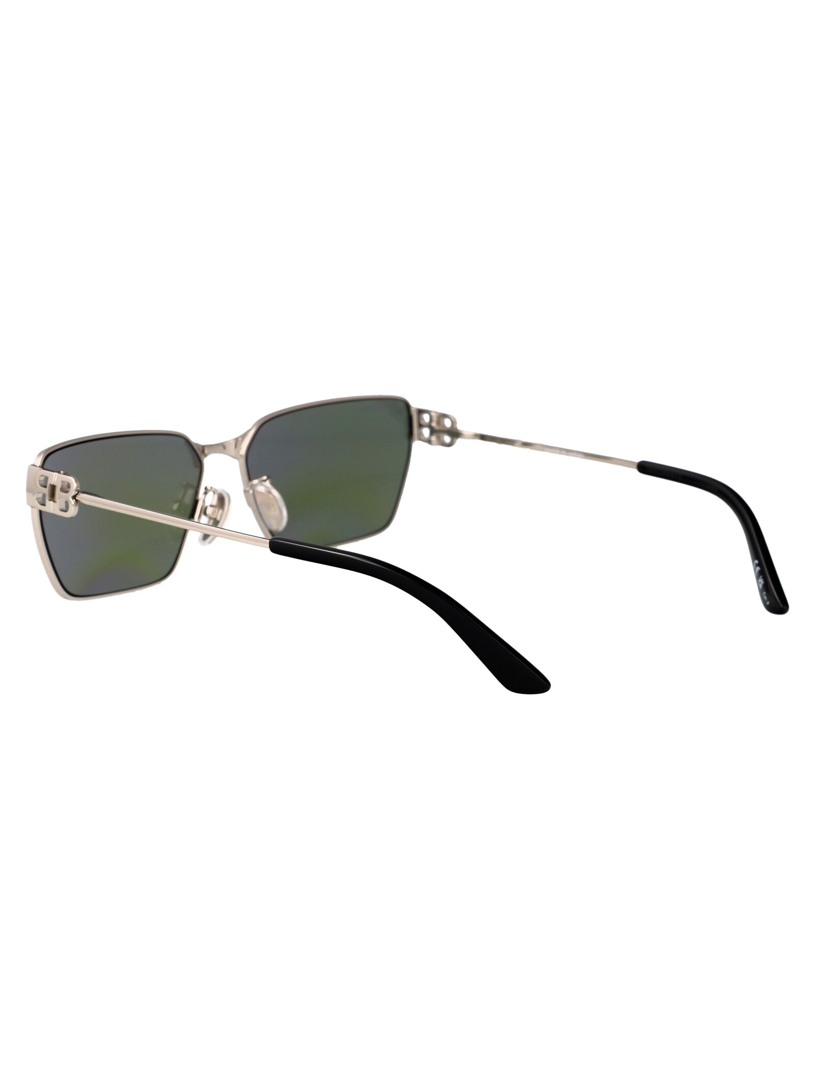 Bb0374sk Ruthenium-ruthenium-green Metal Sunglasses