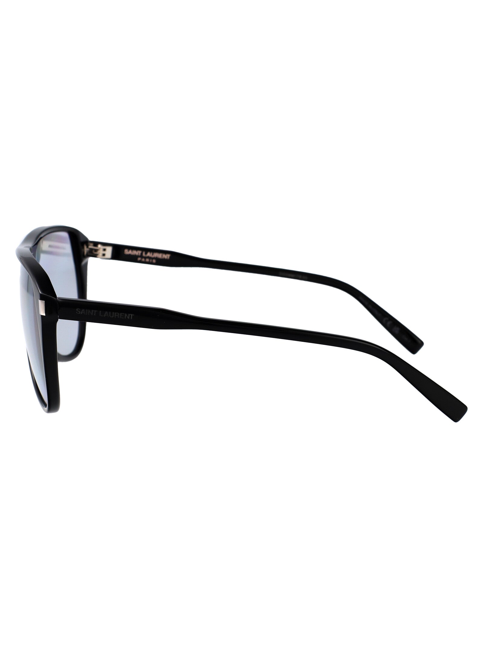 Sl 731 Gaspar 001 Black-black-light Blue Acetate Sunglasses