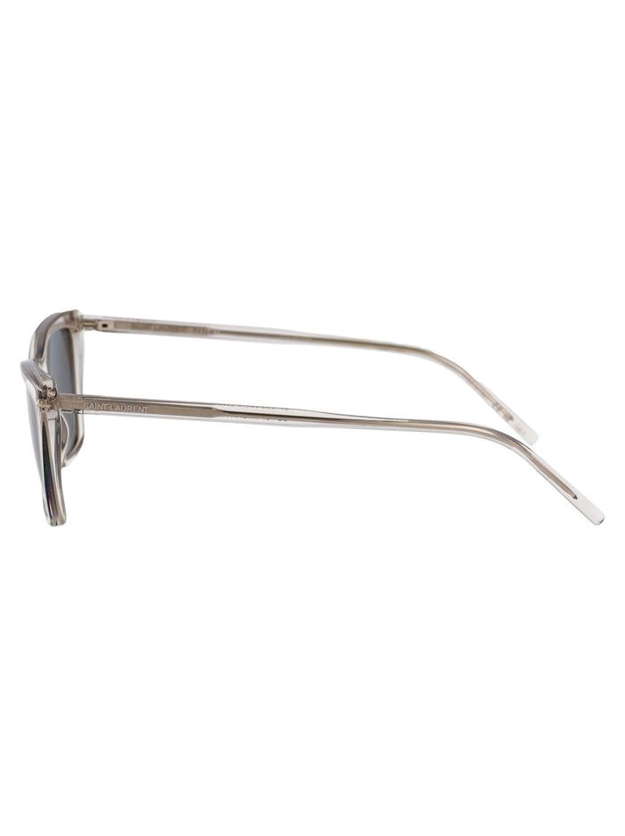 Beige-beige-silver Acetate Sunglasses