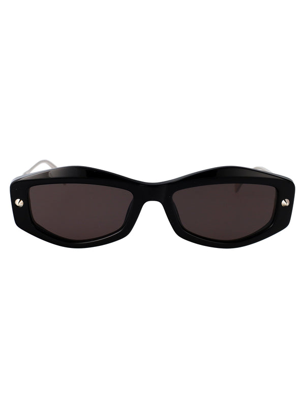 Sunglasses Am0482s Black-Silver-Grey Black/silver/grey Metal
