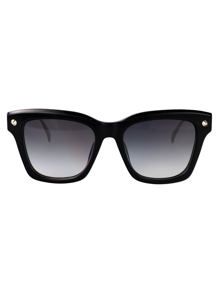 Am0483s 001 Black-silver-grey Metal Sunglasses