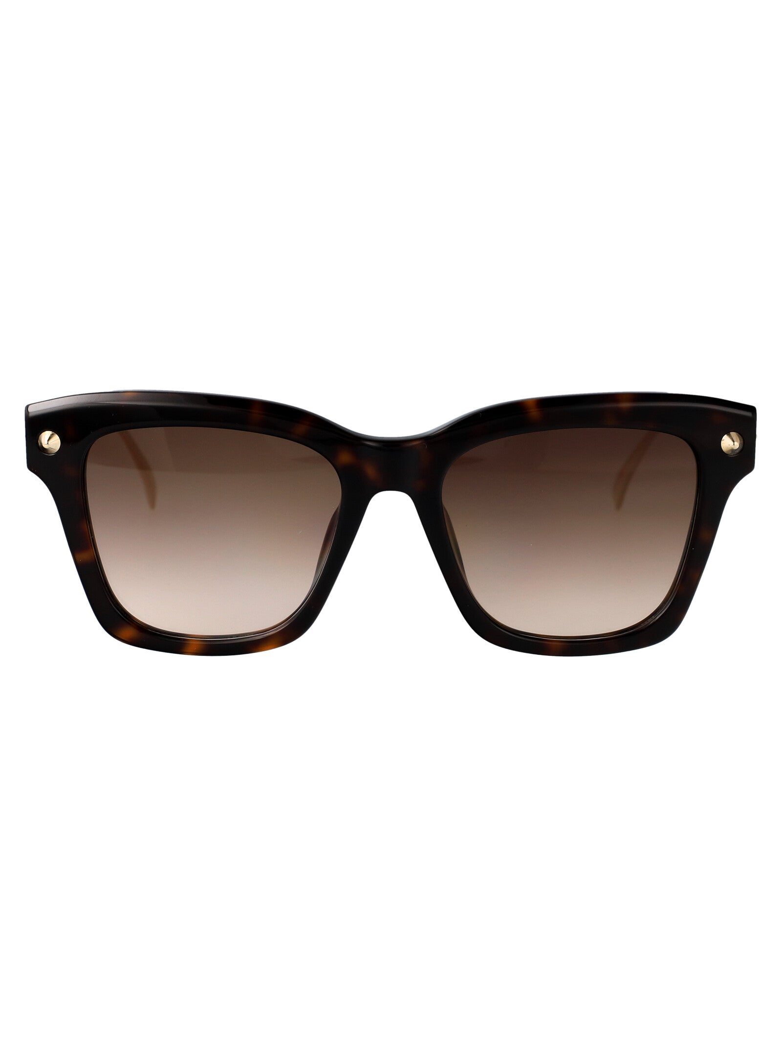 Am0483s 002 Havana-gold-brown Metal Sunglasses