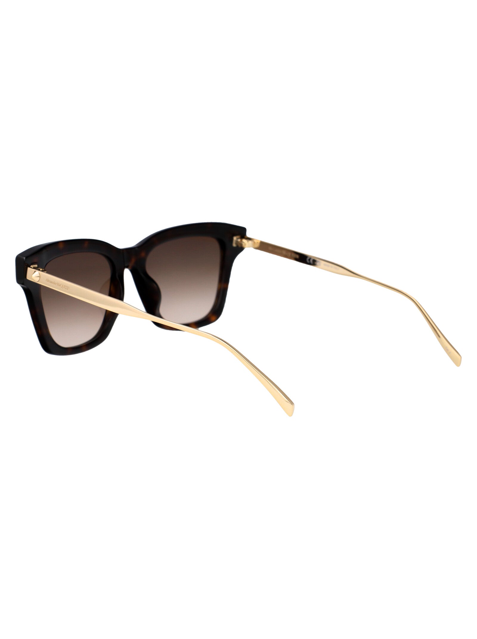 Am0483s 002 Havana-gold-brown Metal Sunglasses