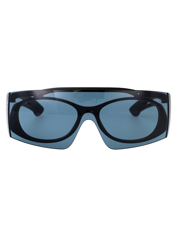Am0489s 002 Black-black-blue Injected Sunglasses