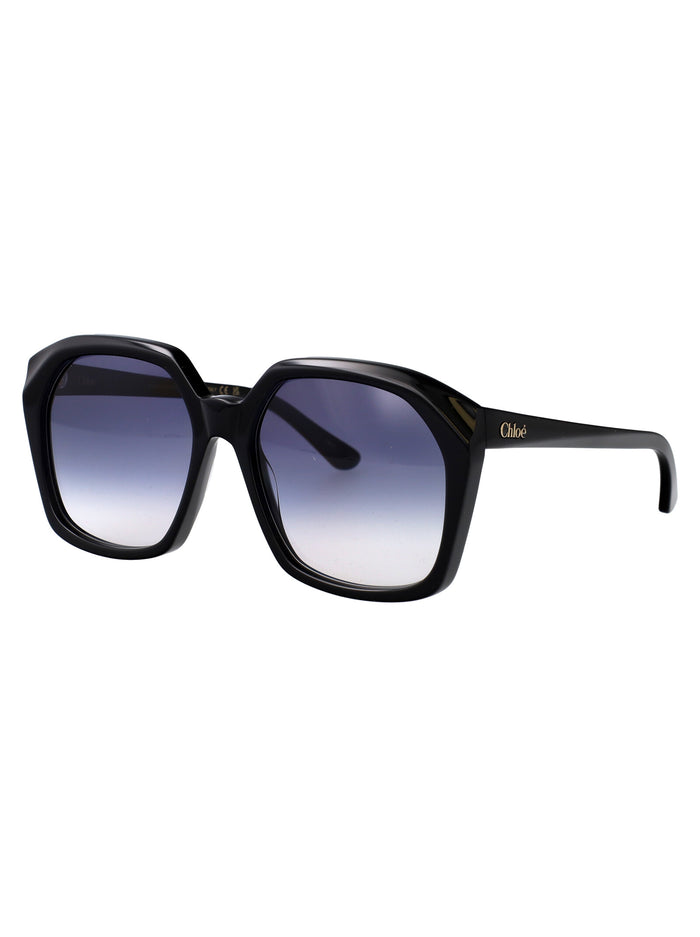 Ch0280s 002 Black-black-blue Acetate Sunglasses