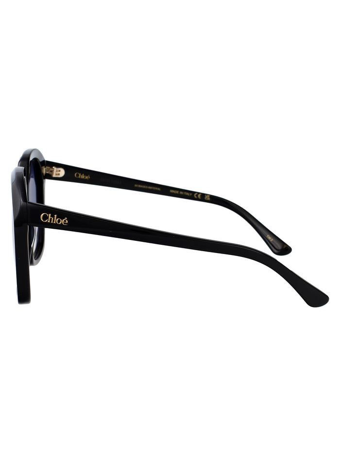 Ch0280s 002 Black-black-blue Acetate Sunglasses