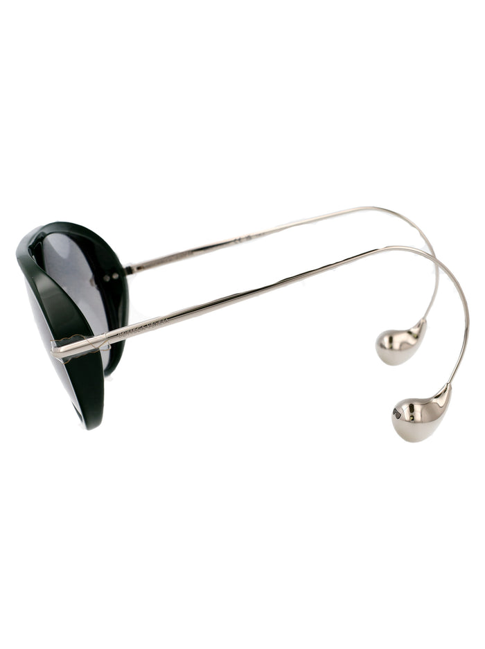 Bv1273s 008 Green-silver-grey Metal Sunglasses
