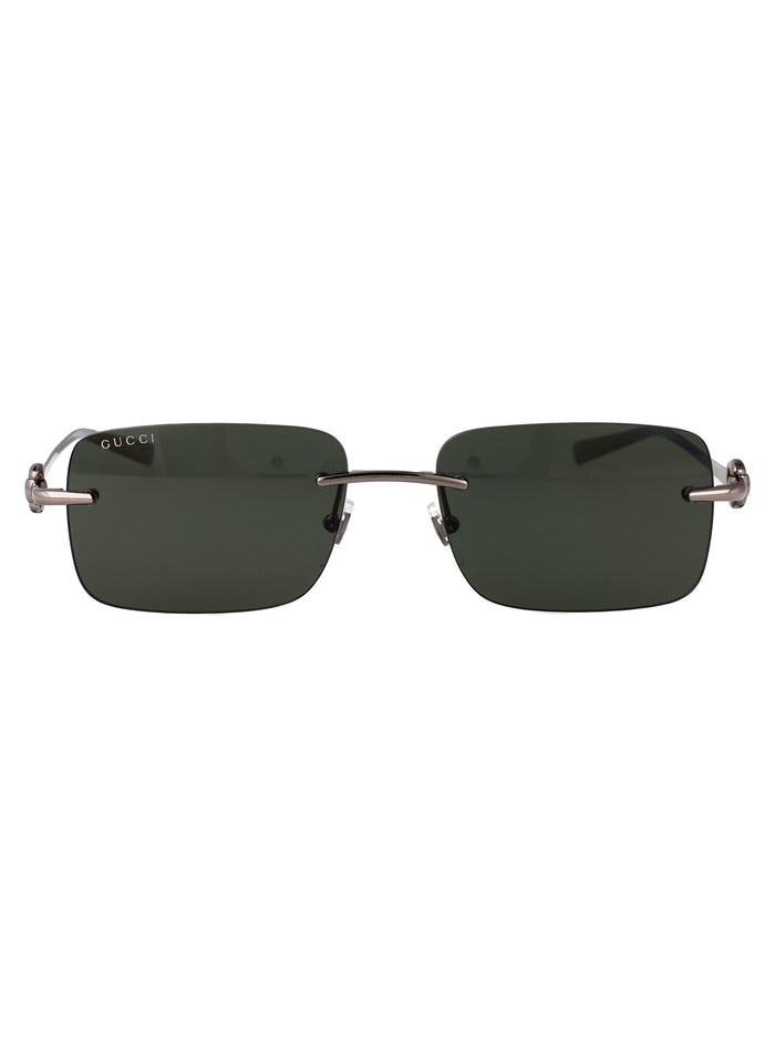 Gg1703s 001 Ruthenium-ruthenium-grey Metal Sunglasses