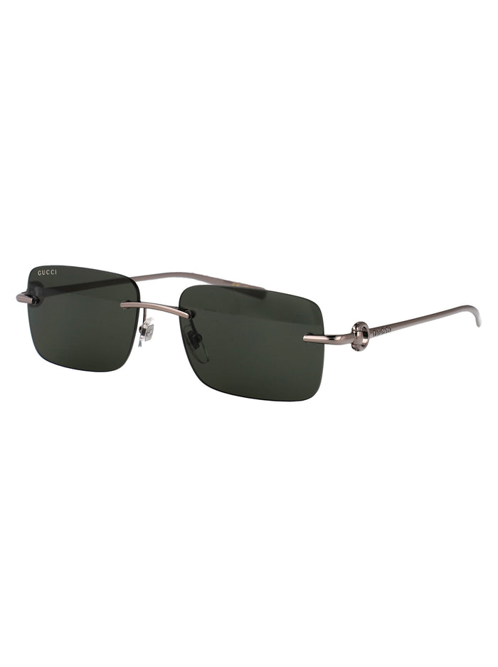 Gg1703s 001 Ruthenium-ruthenium-grey Metal Sunglasses