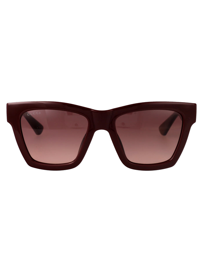 Gg1714s 003 Burgundy-burgundy-red Injected Sunglasses