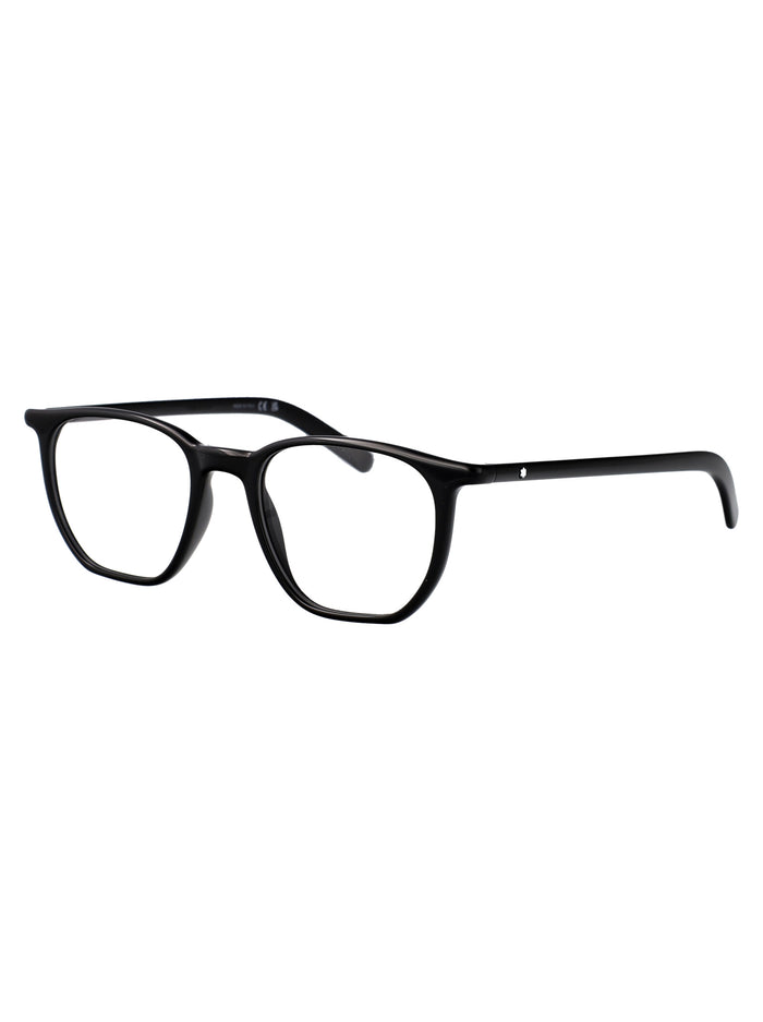 Black-black-transparent Acetate Optical