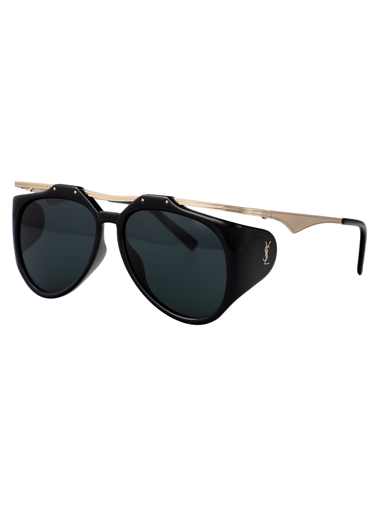 Sl M137 Amelia 001 Black Gold Metal Sunglasses