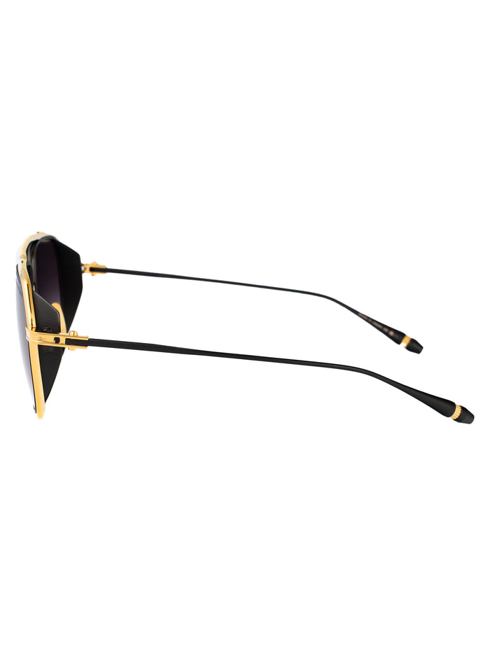 Dts165-A-01 01 Yellow Gold - Black Iron Metal Sunglasses