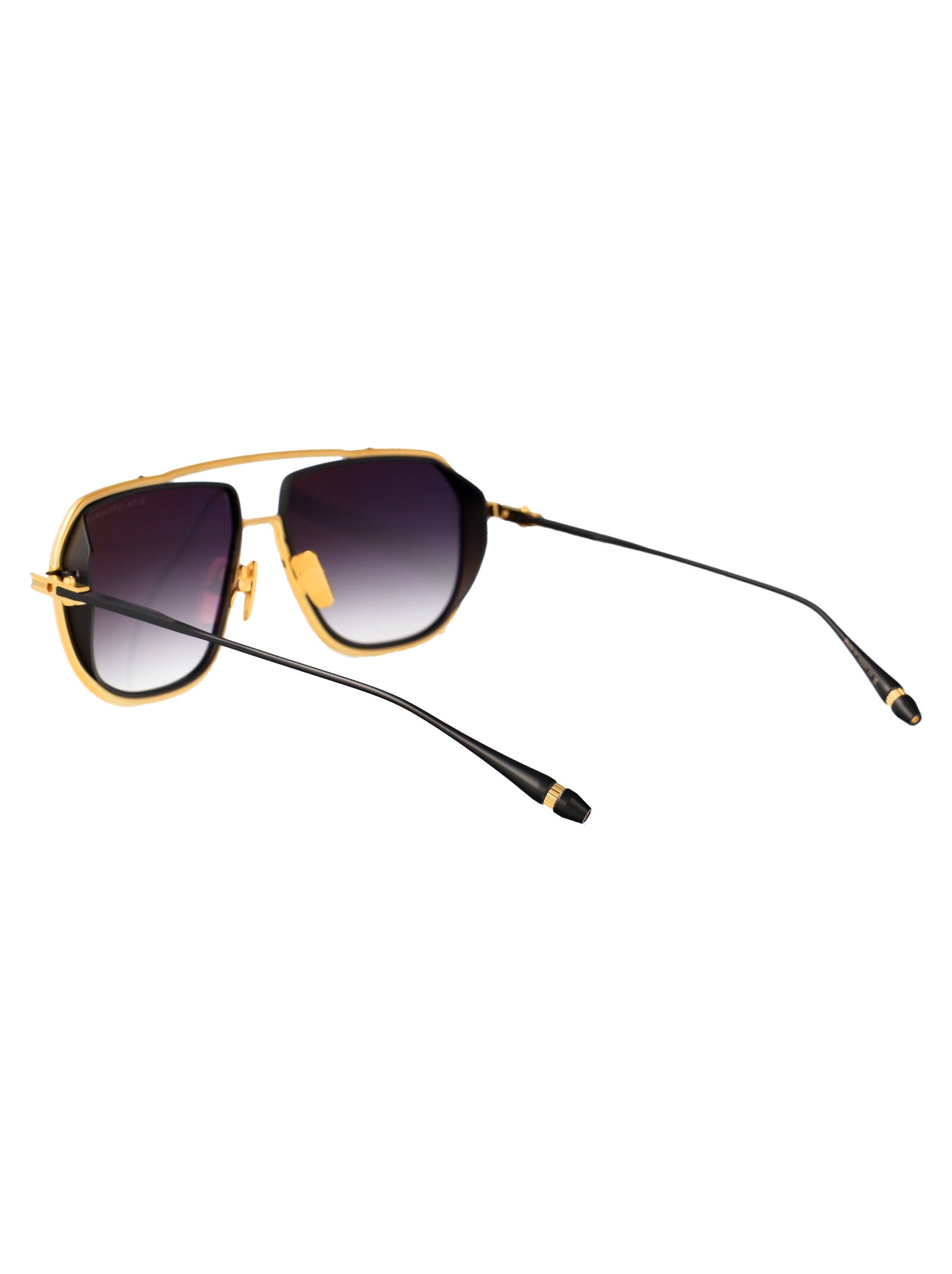 Dts165-A-01 01 Yellow Gold - Black Iron Metal Sunglasses