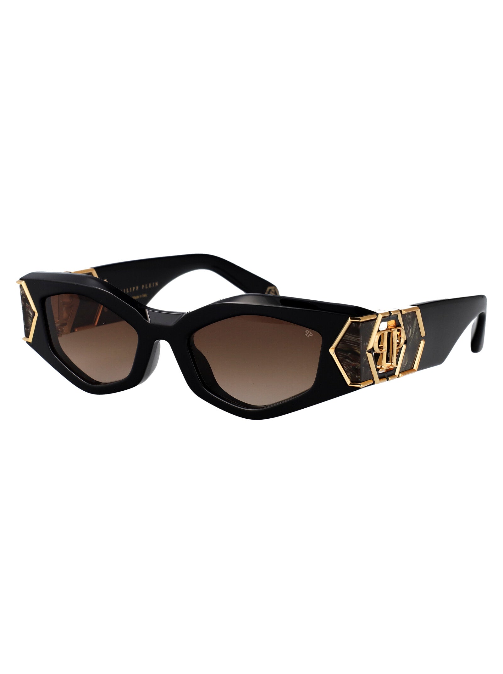 Spp136m 700y Black Acetate + Metal Sunglasses